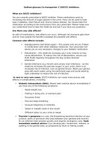 Sodiumglucosecotransporter2(sglt2)inhibitors1